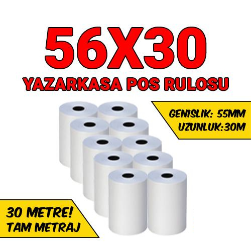 56x30 Yazarkasa Rulosu