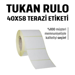 40x58 Terazi Etiketi Tukan Rulo (500 Sarım)